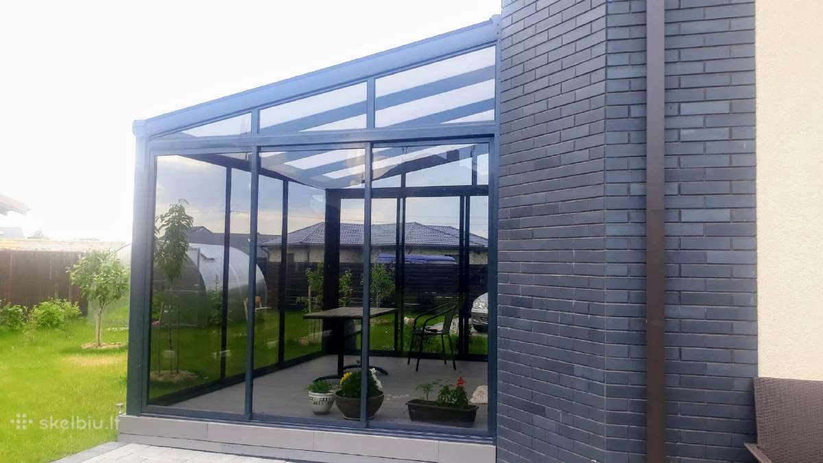 Stogeliai, Aliuminio Stoginės, Verandų stiklinimas - nuotraukos Nr. 4