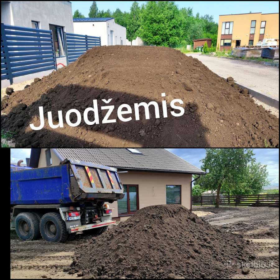 Juodžemis,skalda, smelis, zvyras,atsijos. - nuotraukos Nr. 4