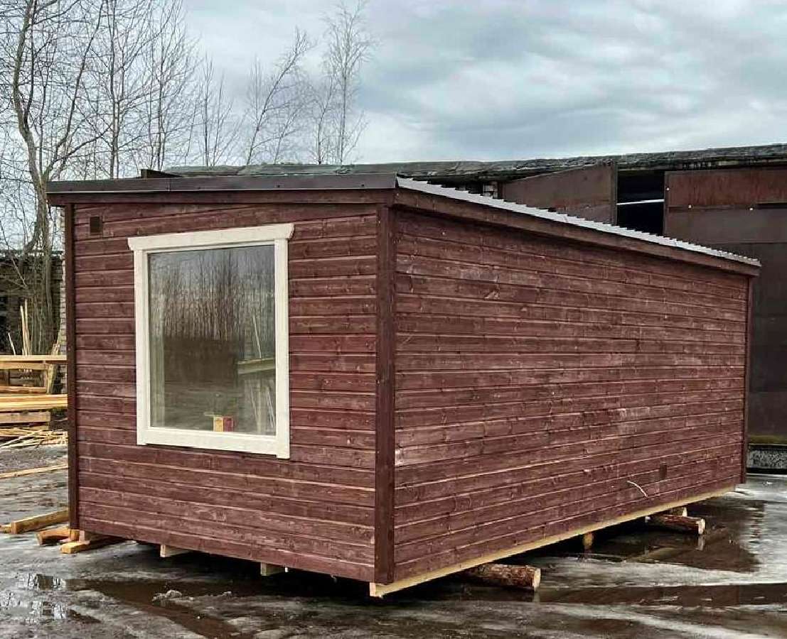 Karkasinė pirtis 3x6m - nuotraukos Nr. 12