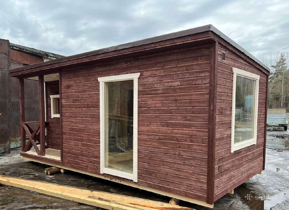 Karkasinė pirtis 3x6m - nuotraukos Nr. 2