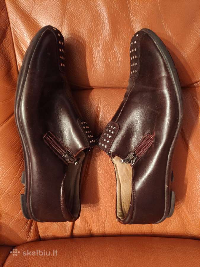 Bordo spalvos bateliai 34 dydis - nuotraukos Nr. 3