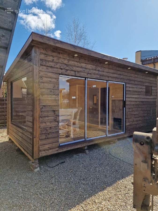 Karkasinė pirtis 3x6m su dušu - nuotraukos Nr. 2