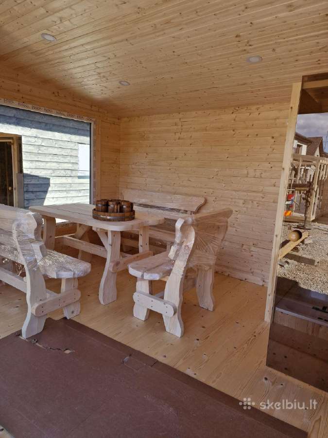 Karkasinė pirtis 3x6m su dušu - nuotraukos Nr. 17