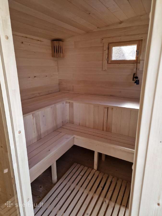 Karkasinė pirtis 3x6m su dušu - nuotraukos Nr. 18