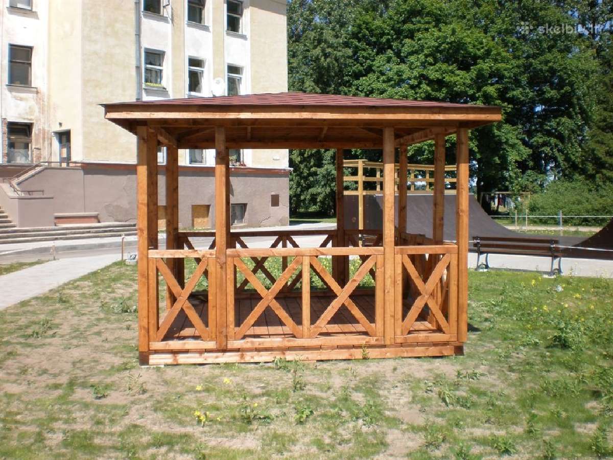 Pavėsinės - medinės pavėsinės. pavėsinė - nuotraukos Nr. 8