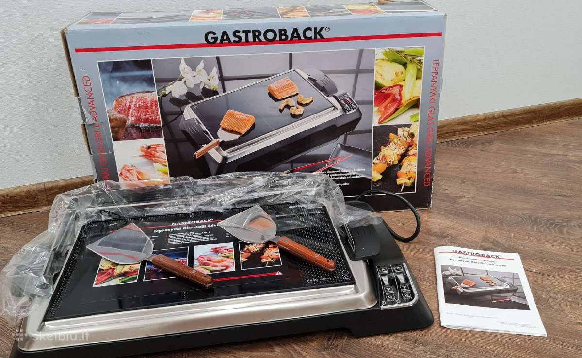 Naujas elektrinis Gastroback grilis su stiklu 35e