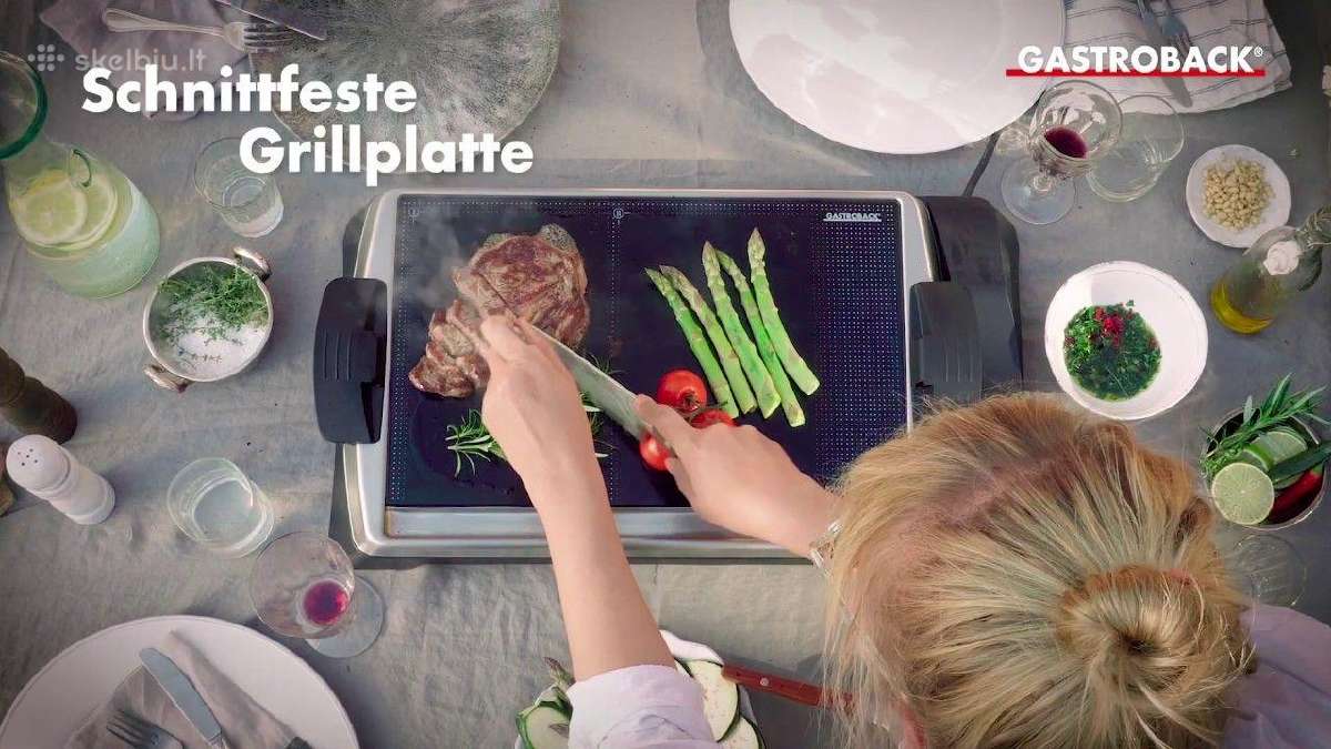 Naujas elektrinis Gastroback grilis su stiklu 35e - nuotraukos Nr. 3
