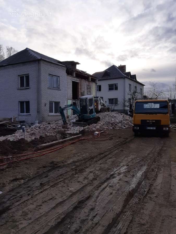 Griovimo darbai su technika ir kt. statybos darbai - nuotraukos Nr. 34