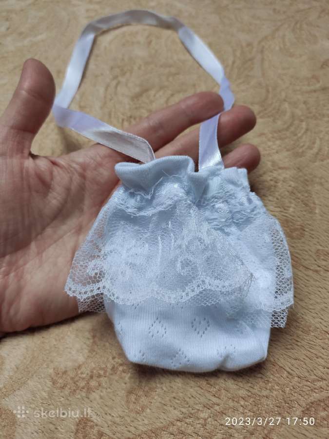 100% medvilninė krikšto suknelė su priedais - nuotraukos Nr. 8