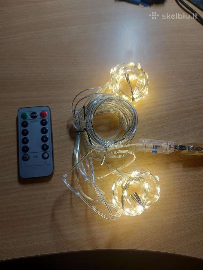 LED lemputės, girlianda, varvekliai
