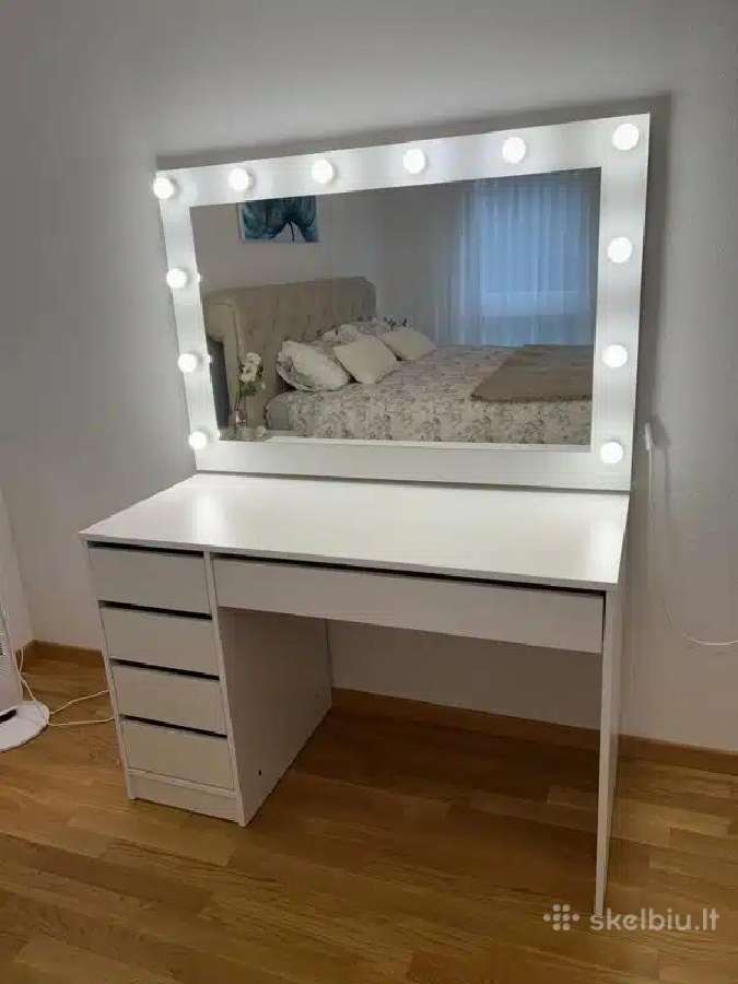 Kosmetinis staliukas, rasomasis stalas, veidrodis - nuotraukos Nr. 35