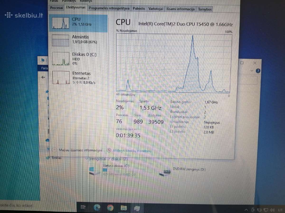 Nešiojamas kompiuteris Hp Pavilion dv600 su pakrov - nuotraukos Nr. 2