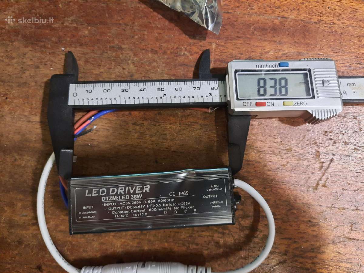 LED maitinimo saltinis dc 63 voltu