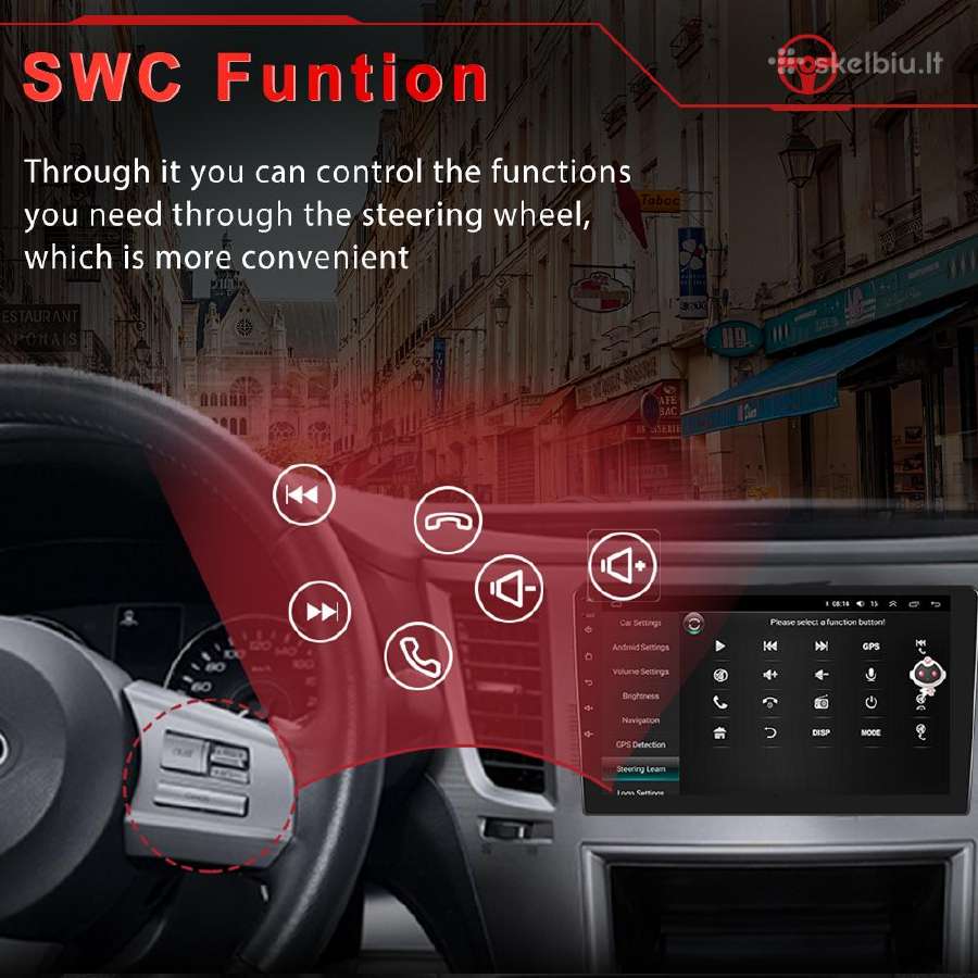 Subaru Legacy 2003-2009 android multimedija - nuotraukos Nr. 6