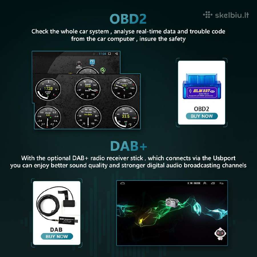 Subaru Legacy 2003-2009 android multimedija - nuotraukos Nr. 8