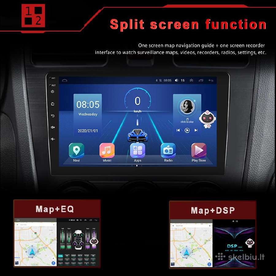 Subaru Legacy 2003-2009 android multimedija - nuotraukos Nr. 17