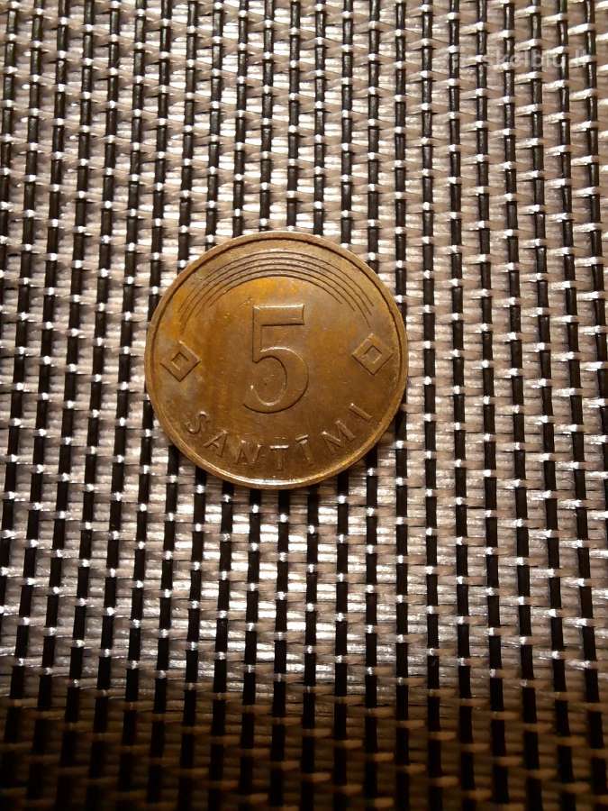 5 santimai 1992 - Latvija