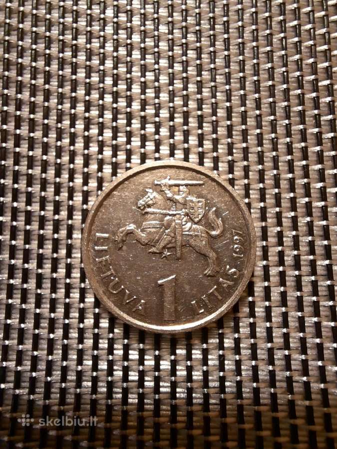1 litas 1997 Jurgutis - Lietuva - nuotraukos Nr. 2