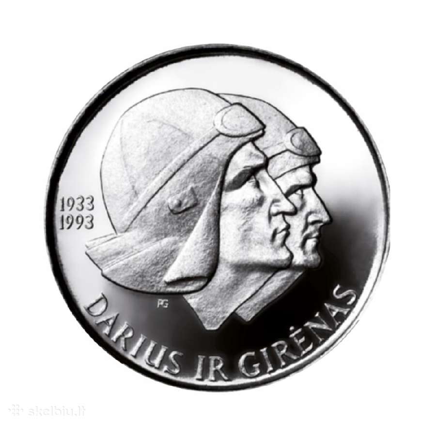 10 litų moneta Darius ir Girėnas
