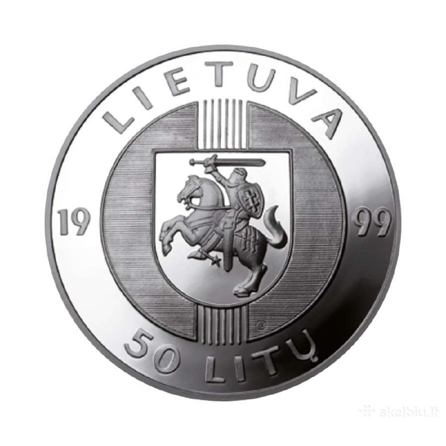 50 litų moneta Baltijos kelio 10-mečiui - nuotraukos Nr. 2