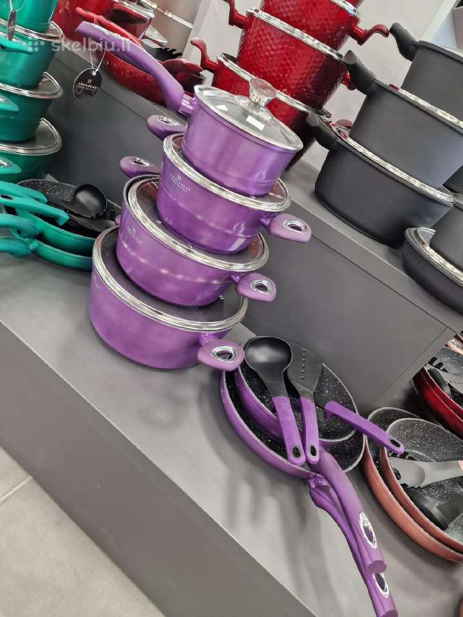 Akmens masės puodų rinkiniai Aukščiausia kokybė! - nuotraukos Nr. 9
