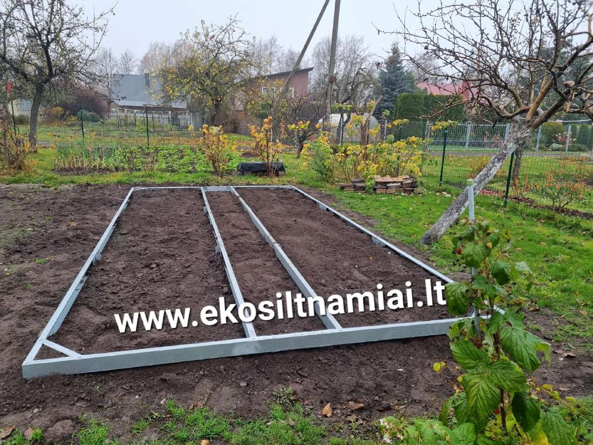 Pakeliamos lysvės, takeliai, pamatas šiltnamiui, - nuotraukos Nr. 11