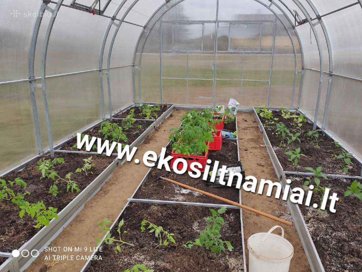 Pakeliamos lysvės, takeliai, pamatas šiltnamiui, - nuotraukos Nr. 16