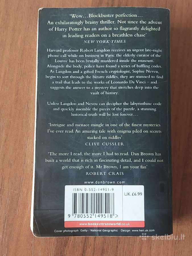 Dan Brown - The Da Vinci Code / The Book - nuotraukos Nr. 2