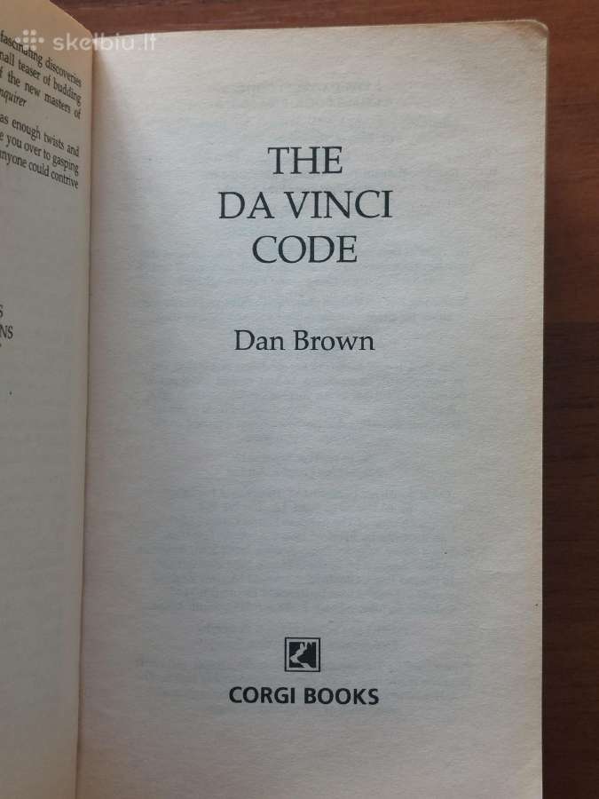 Dan Brown - The Da Vinci Code / The Book - nuotraukos Nr. 6