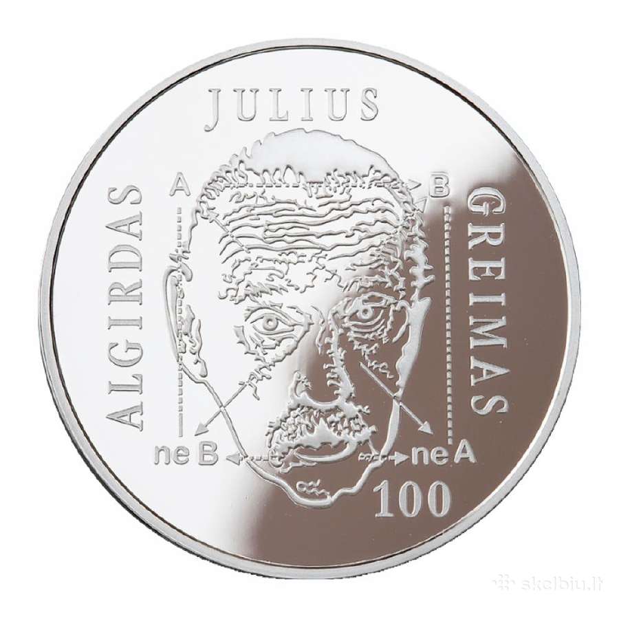 20 eurų Algirdo Juliaus Greimo 100 gimimo metinės
