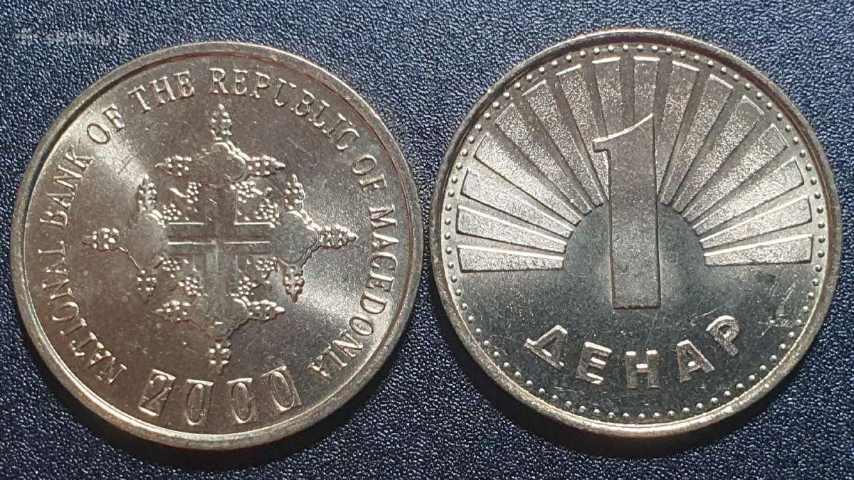 Šiaurės Makedonija 1 Denaras, 2000 Krikščionybės