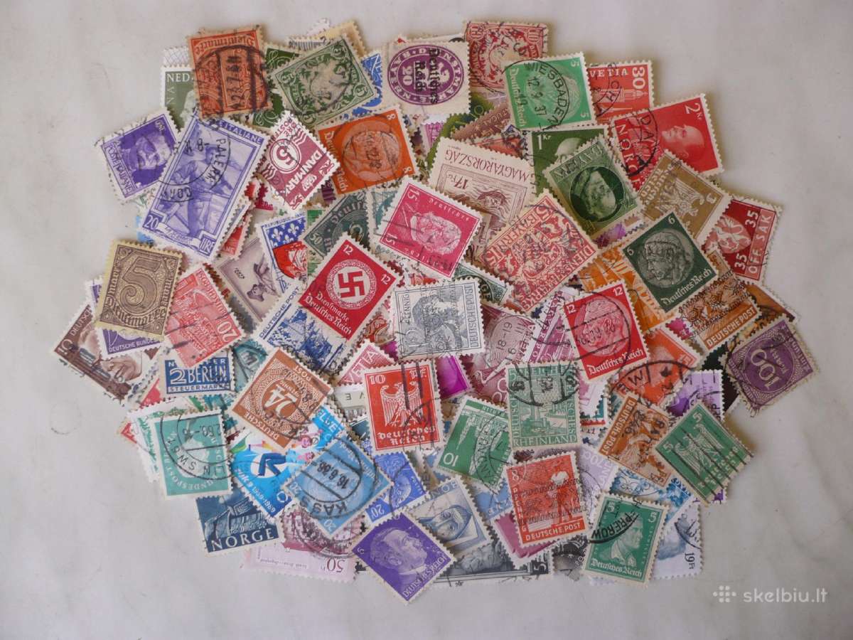 Skirtingu pašto ženklu rinkinys Nr13 , viso 500vnt