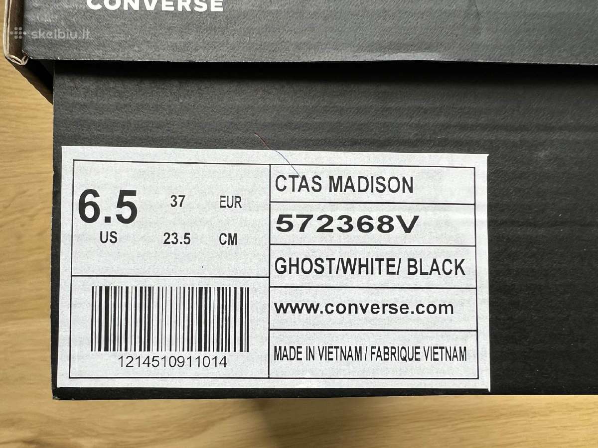 Nauji moteriški bateliai Converse Ctas Madison - nuotraukos Nr. 2