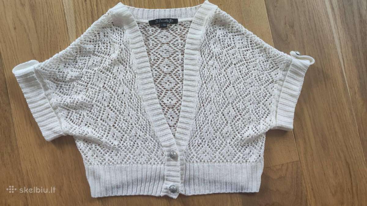 Baltas crop paplūdimio nertinis - nuotraukos Nr. 7