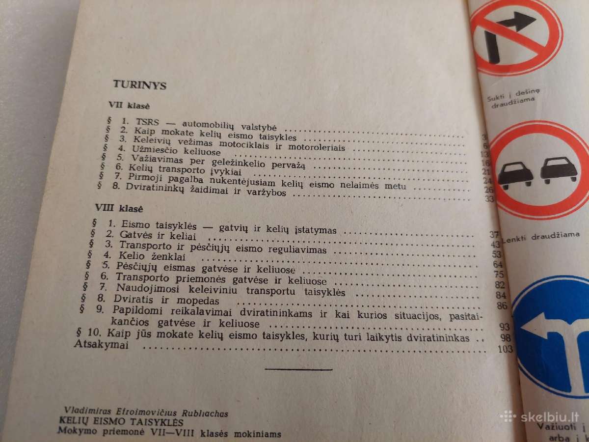 Kelių eismo taisyklės 7-8 klasei - nuotraukos Nr. 5