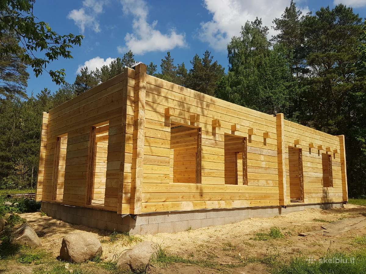 Rąstiniai namai, rąstines pirtys, vasarnamiai. - nuotraukos Nr. 26