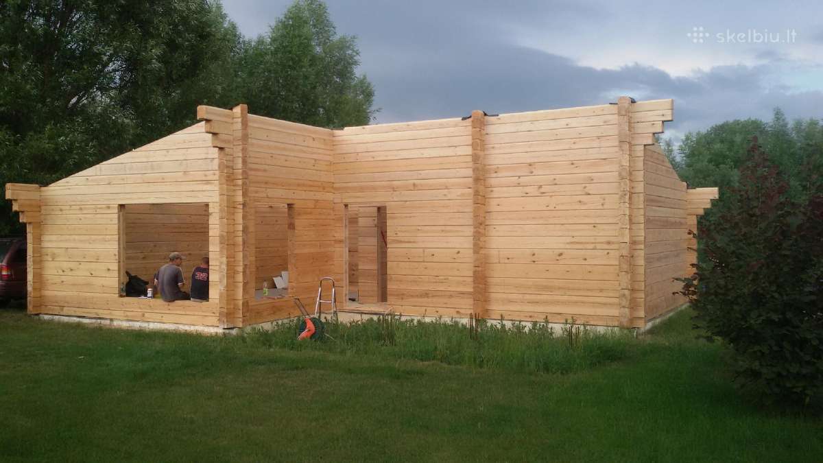 Rąstiniai namai, rąstines pirtys, vasarnamiai. - nuotraukos Nr. 27