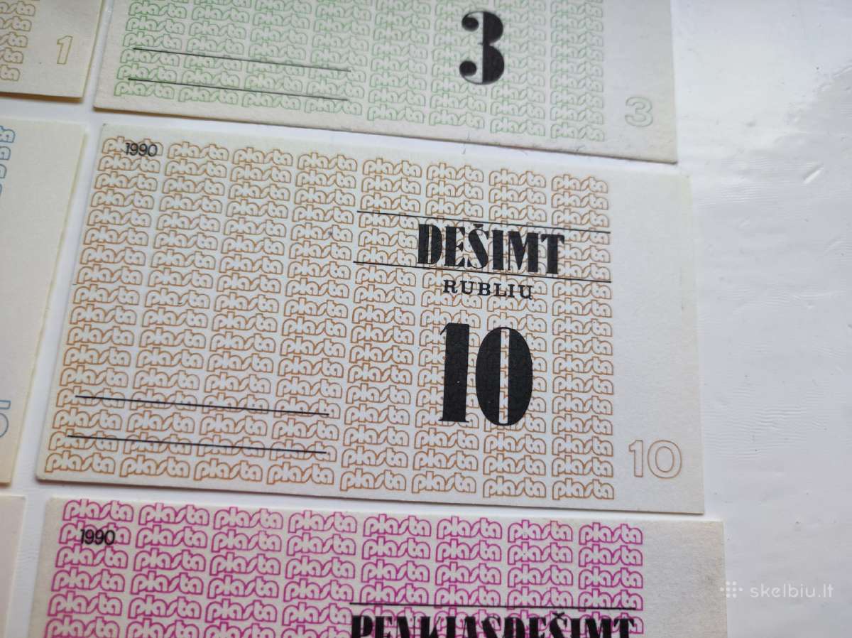 1990 Plastos banknotai - nuotraukos Nr. 5