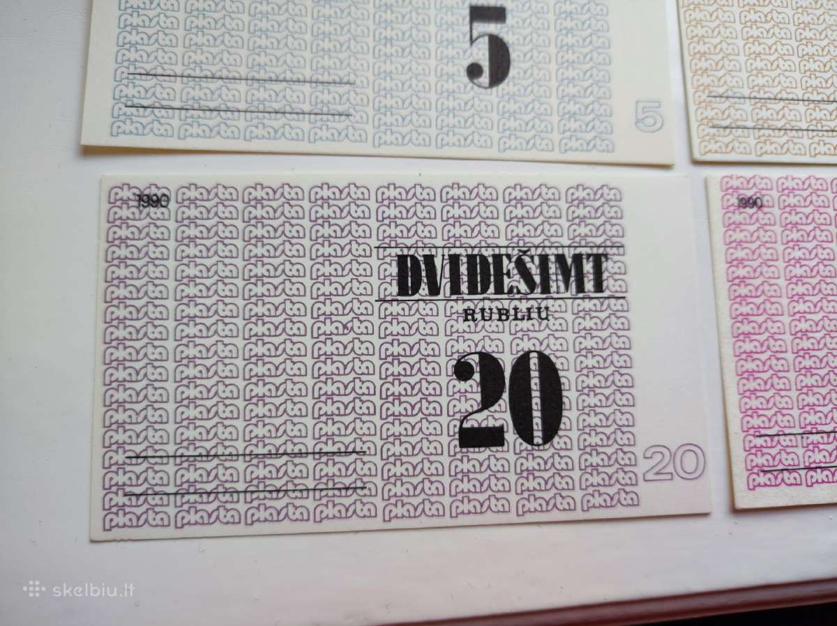 1990 Plastos banknotai - nuotraukos Nr. 6