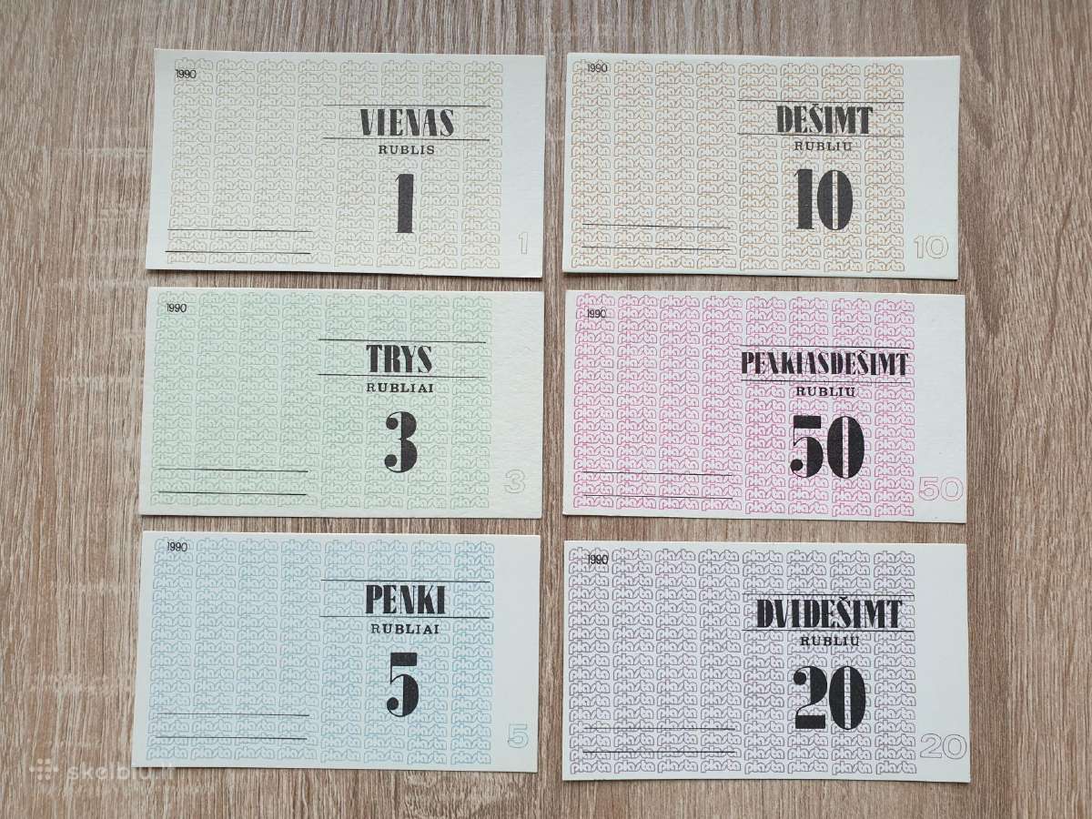 1990 metų Plastos banknotai