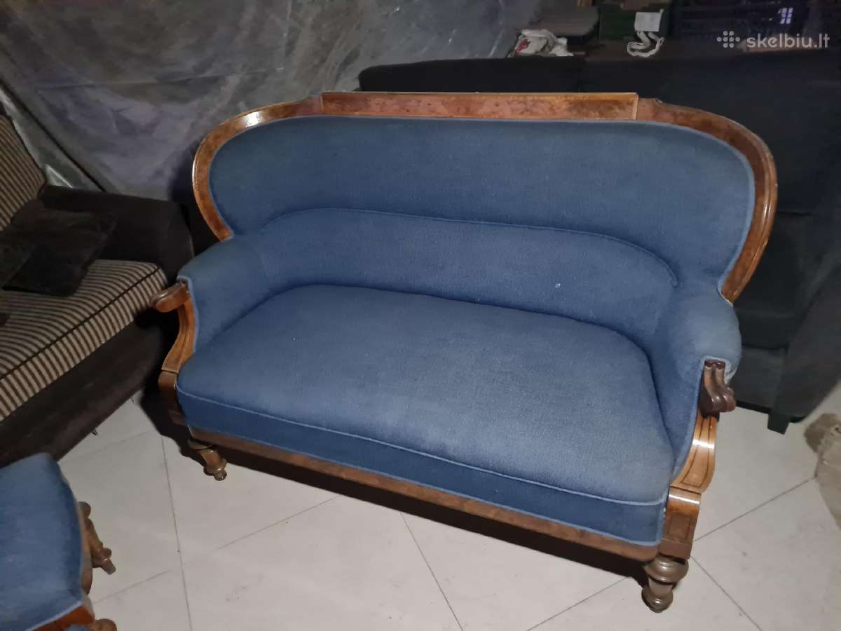 Retro istorinė Sofa ir kėdės - nuotraukos Nr. 2