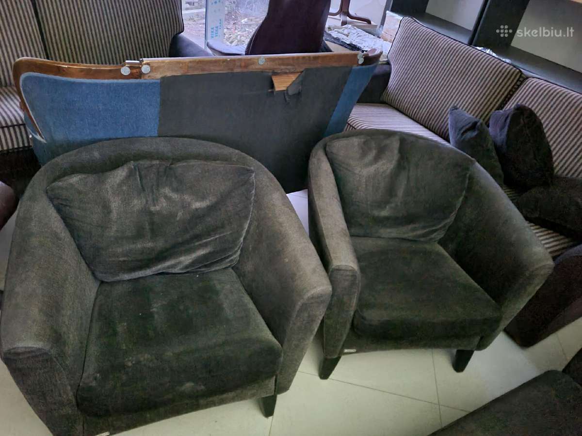 Retro istorinė Sofa ir kėdės - nuotraukos Nr. 12