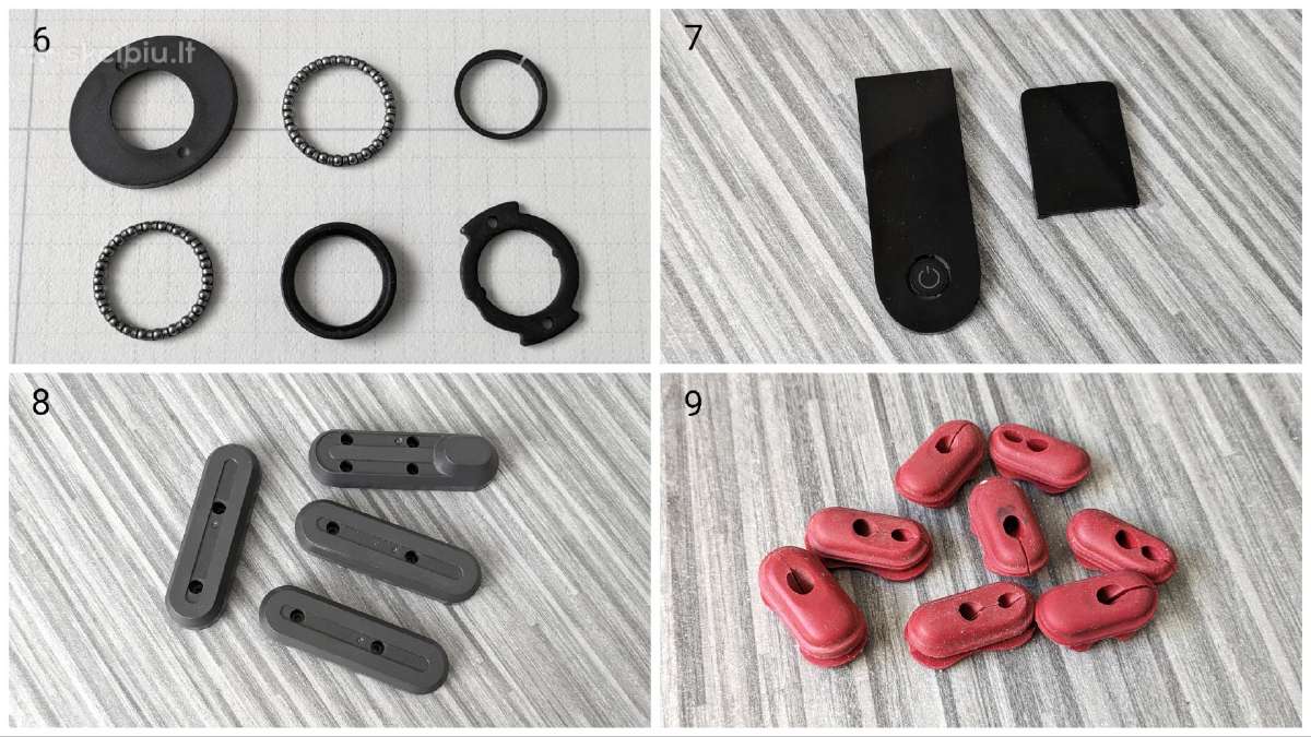 Originalios Xiaomi paspirtukų dalys, detalės - nuotraukos Nr. 3