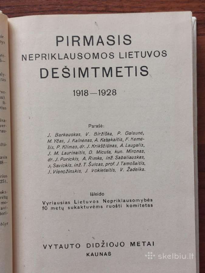 Knyga - Lietuva 1918-1938 m. - nuotraukos Nr. 4
