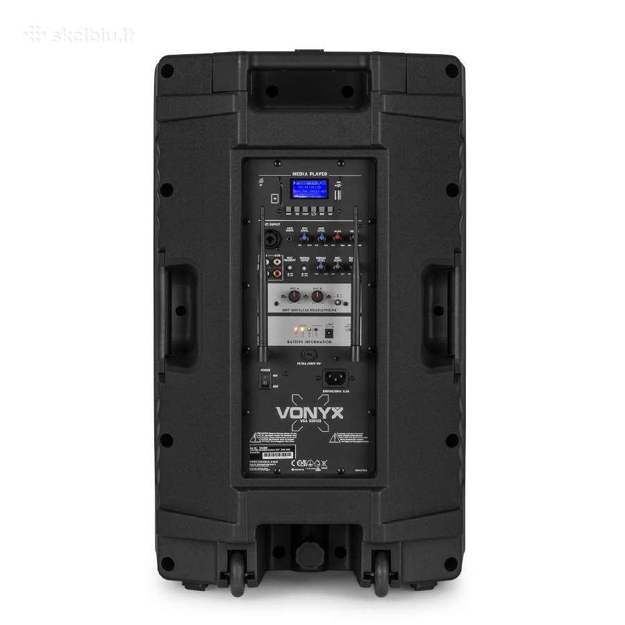 Vonyx Vsa700 1000w nešiojama kolonėlė 15" - nuotraukos Nr. 8