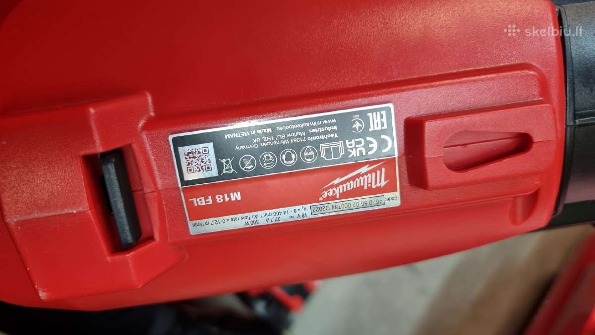 Milwaukee Akumuliatoriniai Pūstuvai Ir Oropūtės - nuotraukos Nr. 18