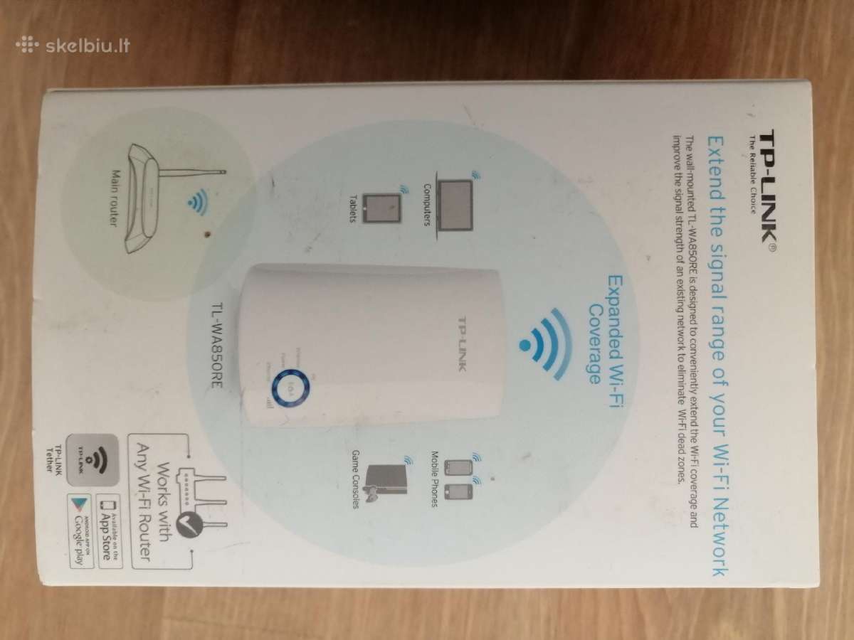 Tp-link 300mbps Universalus Wi-fi Range Extander - nuotraukos Nr. 2