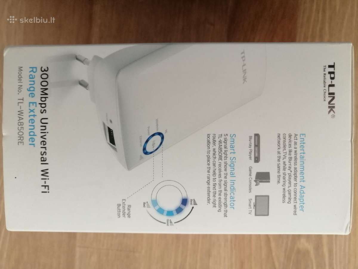 Tp-link 300mbps Universalus Wi-fi Range Extander - nuotraukos Nr. 3