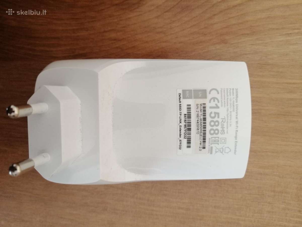 Tp-link 300mbps Universalus Wi-fi Range Extander - nuotraukos Nr. 5