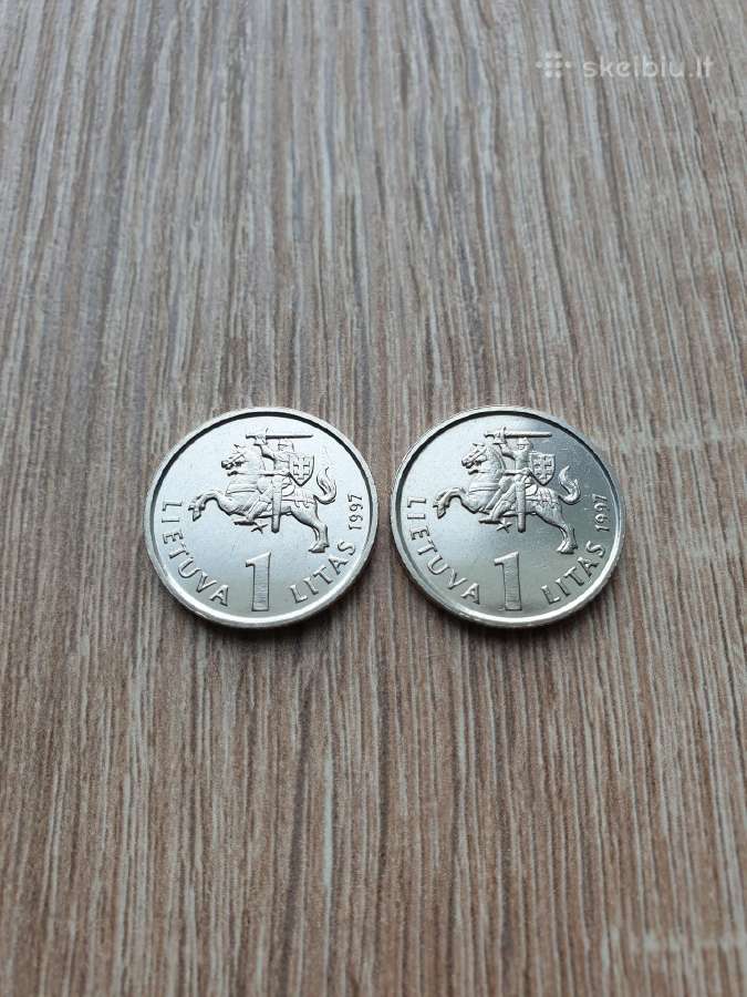 1997m. 1 lito jubiliejinės monetos , Jurgutis - nuotraukos Nr. 2